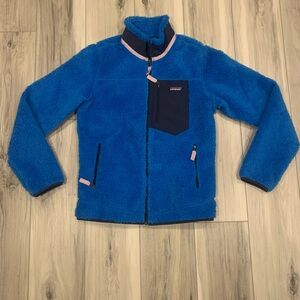 Patagonia womens Retro X Blue Fleece Jacket